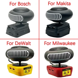 Portable Lithium Electric Power Warm Air Blower Fan Heater Hot&Cold Wind Dual Mode for Makita for Bosch for DeWalt for Milwaukee