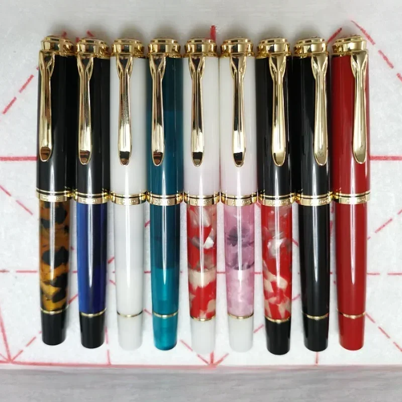ADMOK Resin Fountain Pen M400 Schmidt F Import Nib Acrylic  High-grade Stone Pattern Ink Pen Office School Writing Supplies