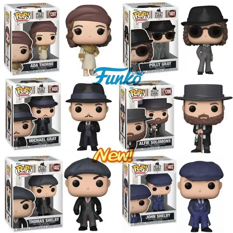 FUNKO POP Peaky Blinders John Shelby1403 Polly Gray1401 Ada Thorne1397 Thomas Shelby1402 Vinyl Action Figure Collection Toy Gift