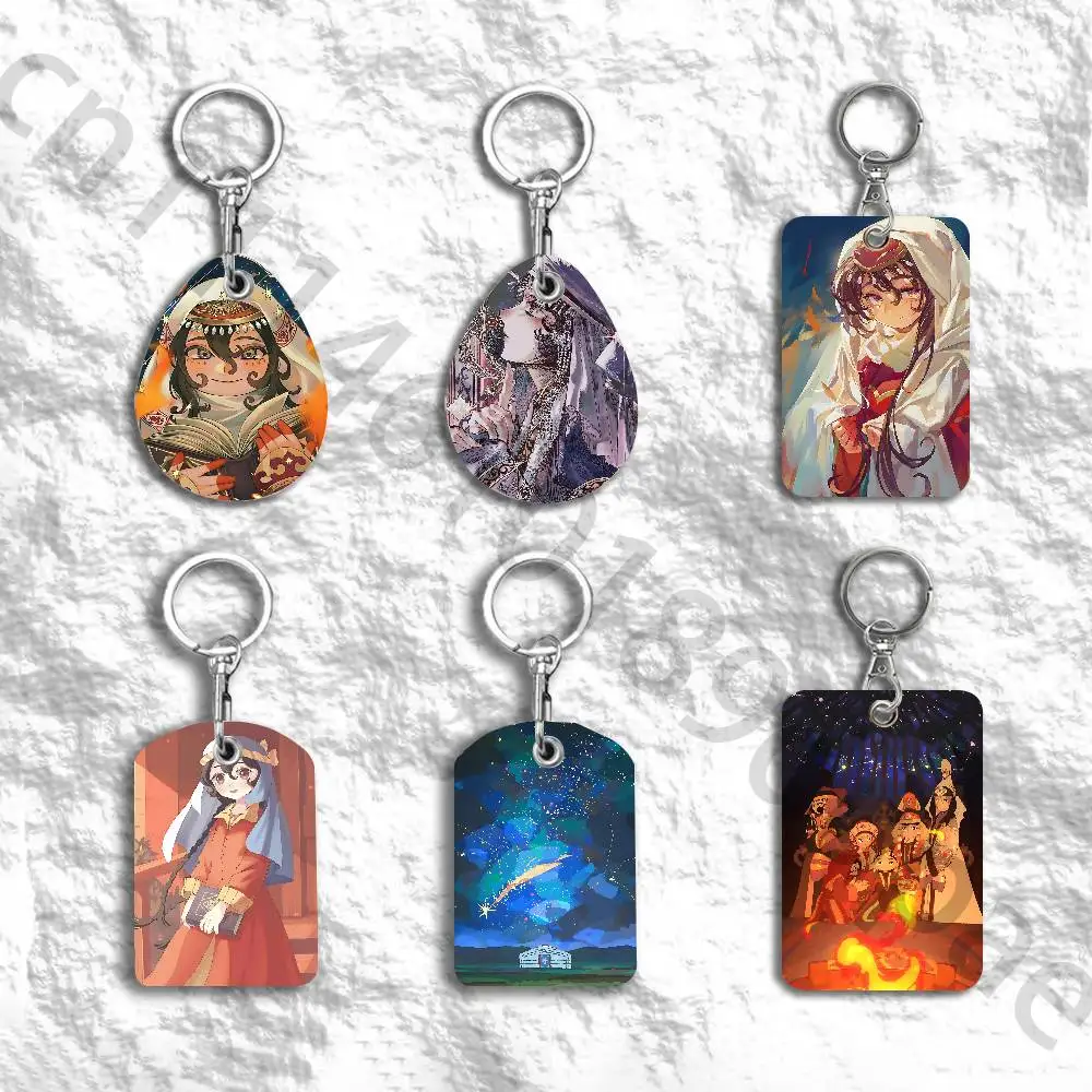 J-Jaadugar A Witch in Mongolia Protective Printed Leather Card Case Metal Keychain