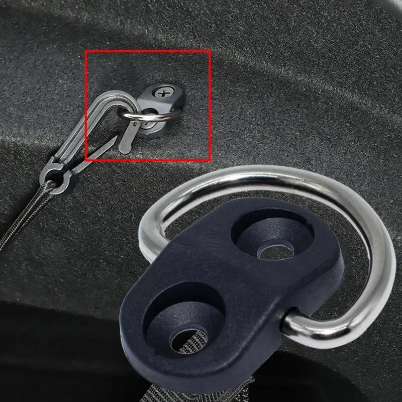 4sets Cargo Net Floor Hook Accessories Rear Trunk Boot Cargo Floor Net Tie Down Hook Ring Loop Hanging Flat Screen Net Fixing