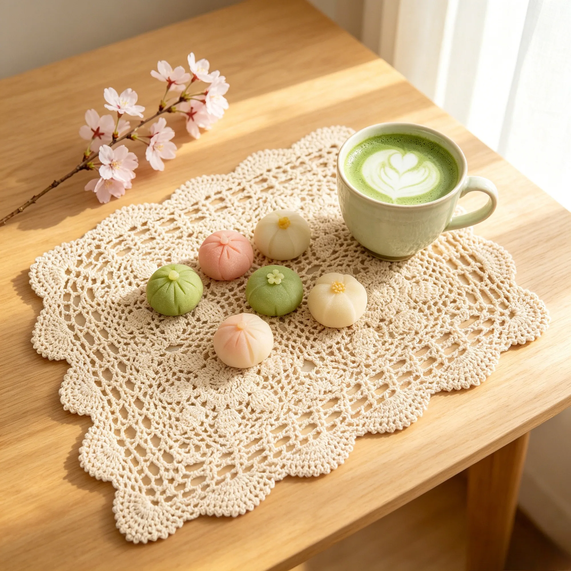 Table Cloth Handmade Crochet Table Mat Lace Hollow Out Cotton Rustic Table Runner for Dining Kitchen Coffee Table Decor Cup Mat