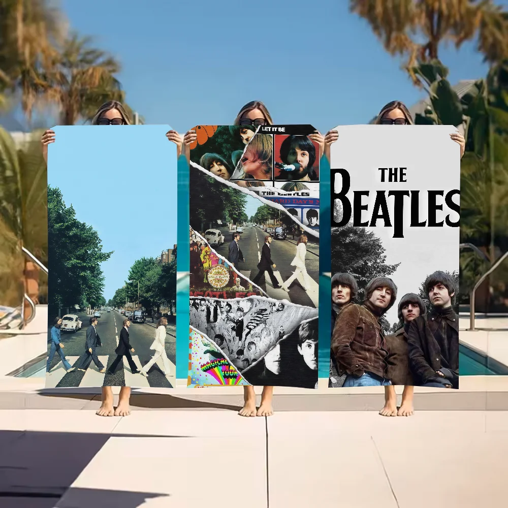 Band The B-Beatles-S Towel Sports Quick Dry Travel Camping Gear Sandproof Soft Light Large Beach Towel