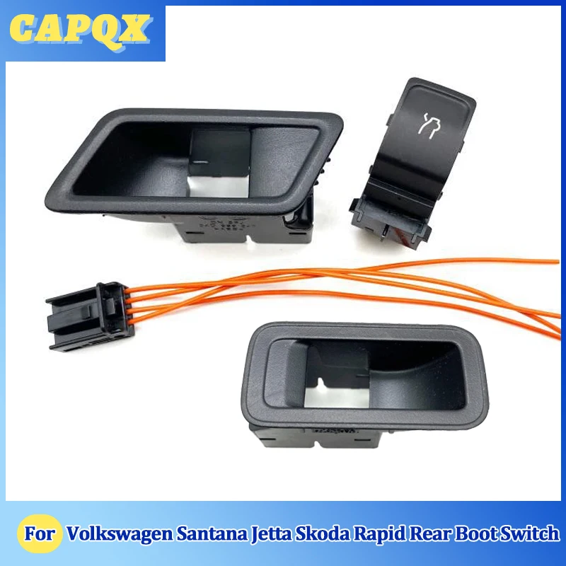 For Volkswagen Santana Jetta Skoda Rapid Rear Trunk Switch Tailgate Door Opening Button Boot Luggage Lock Release Switch