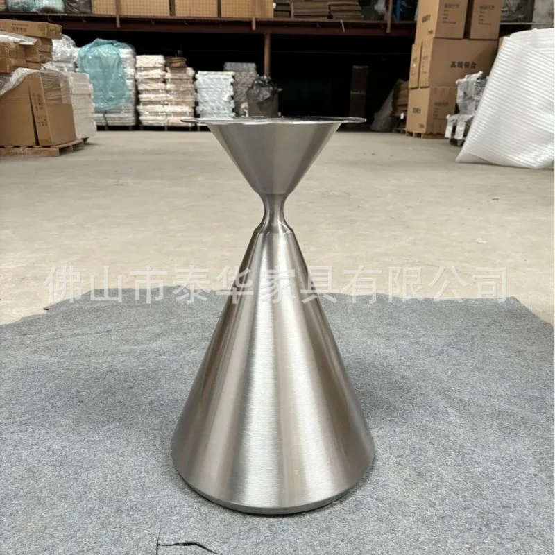 Stainless steel corner table feet bracket base light luxury marble coffee table legs