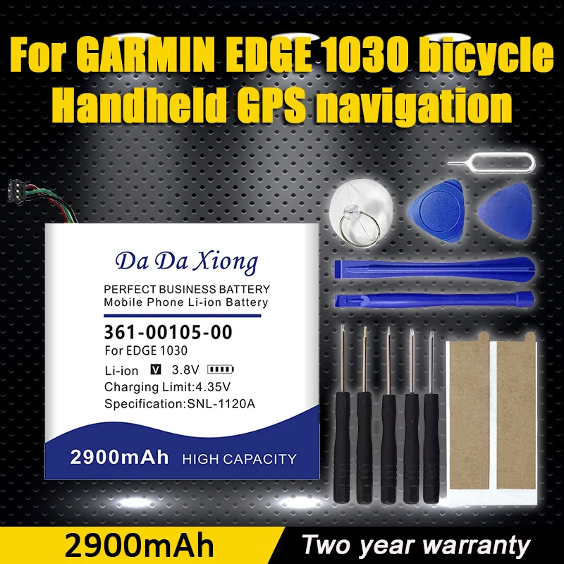 

DaDaXiong 361-00105-00 Replacement High Capacity Backup Battery For Garmin Edge 1030 GPS Handheld + Tools