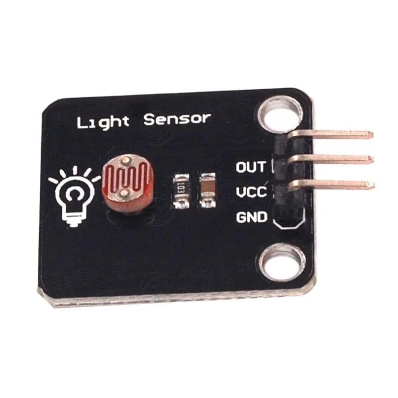 Brightness sensor module, electronic building block photosensitive resistor, illumination light brightness sensor, sensing board