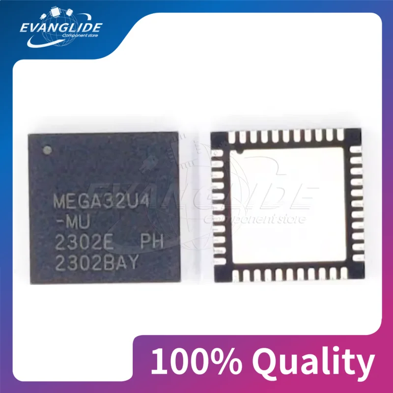 5 PCS/LOT 100%Quality & New ATMEGA32U4-MU MEGA32U4-MU ATXMEGA32  ATMEGA32 QFN-44 8-bit 16MHZ Microcontroller Chip