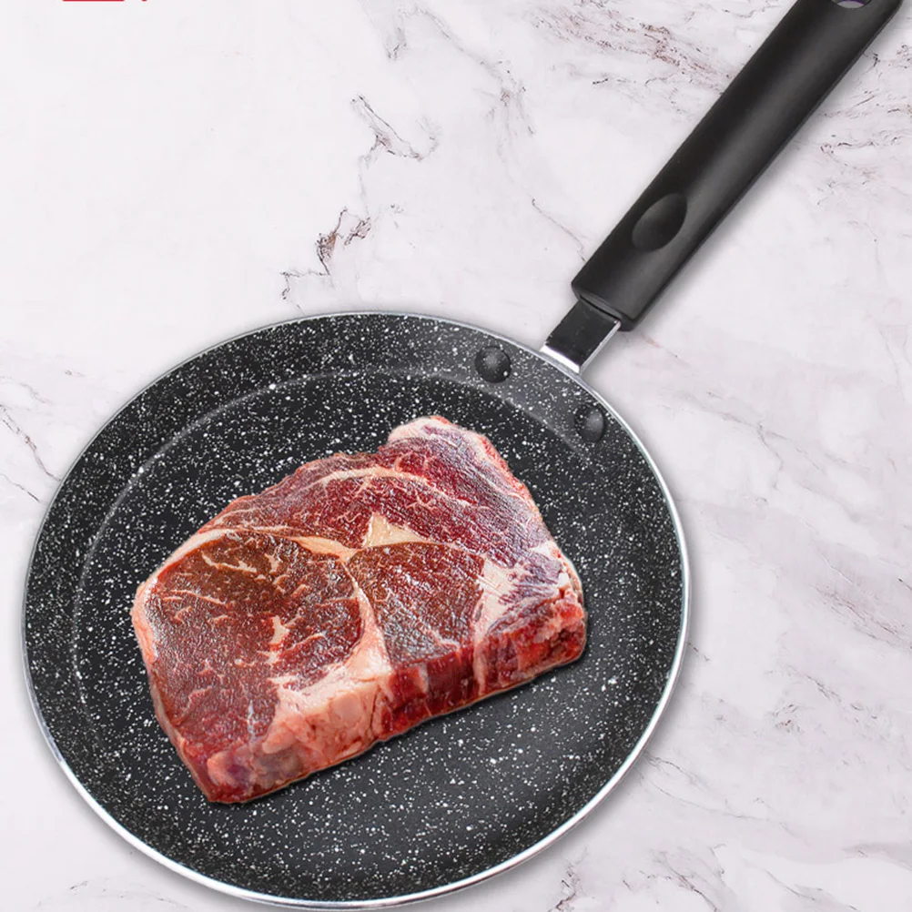 

1Pcs Mosaic Stone Non-Stick Frying Pan 6 Inch Black Heavy Duty Cookware for Omelette Egg Pancake Sandwich Fry Pan Kitchen
