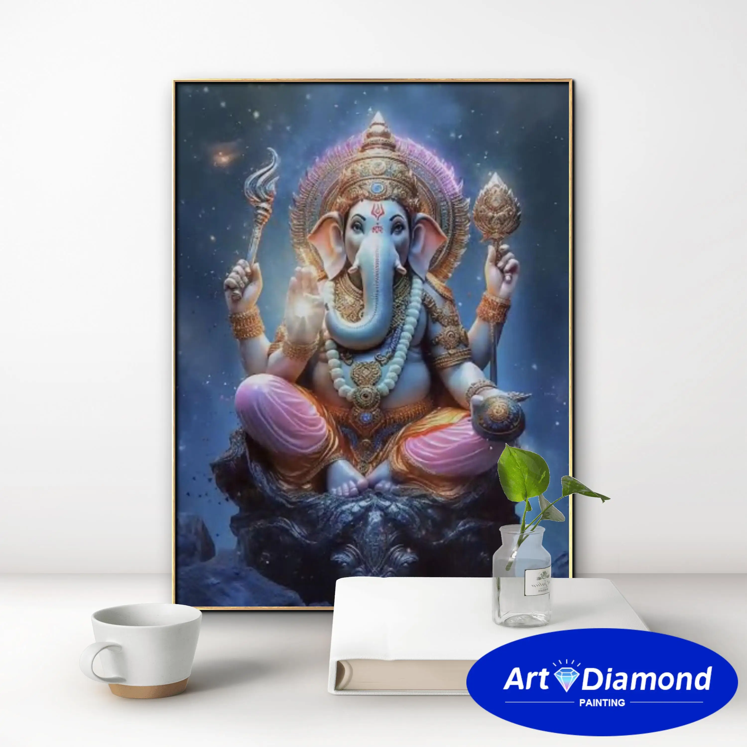 God For Success Ganesha 5D DIY AB Diamond Painting Embroidery Animal Cross Stitch Mosaic Handicraft Pictures Craft Home Decor