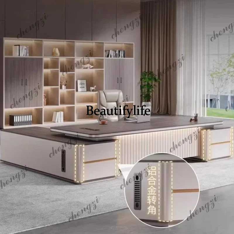 Secretary Work Computer Desks Organizer Design Conference Boss Office Desk Storage Creativity Escritorio Oficina Desk Furniture