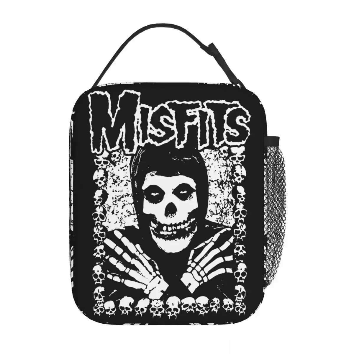 The Misfits Insulated Lunch Bags High Capacity Skull Lunch Container Cooler Bag Tote Lunch Box Beach Picnic Food Handbags