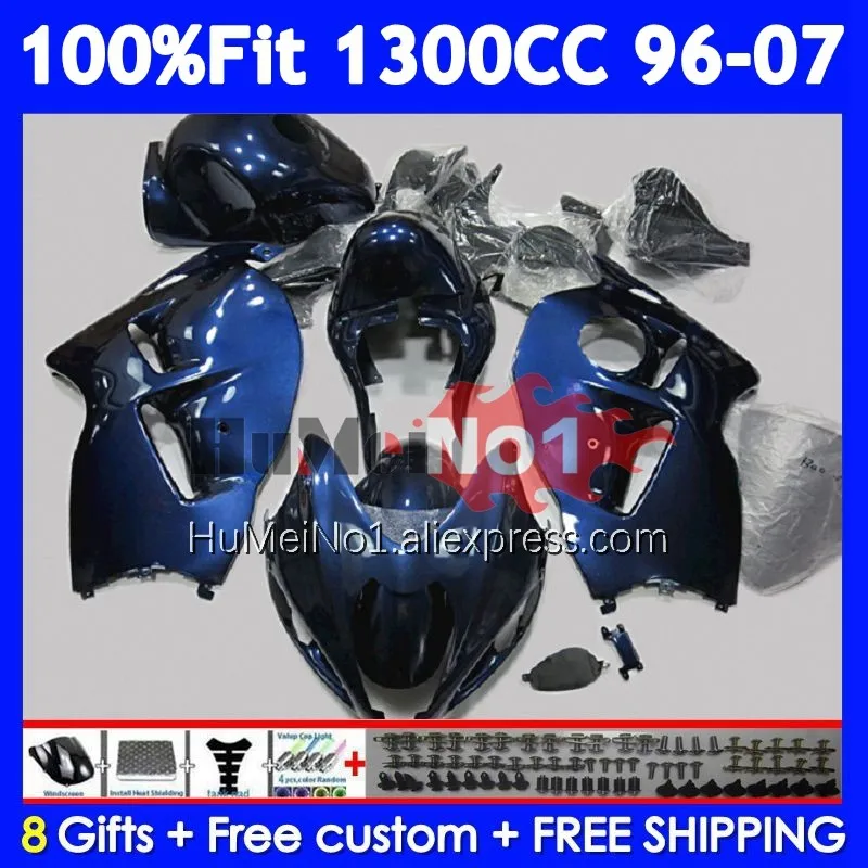 Fairing For SUZUKI GSXR 1300 CC Hayabusa GSXR-1300 126No.321 GSXR1300 96 97 Blue blk 98 99 00 01 2002 2003 2004 2005 2006 2007