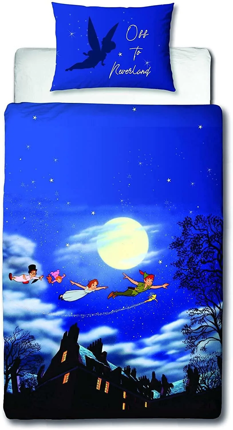 

Cartoon Duvet Cover Pillowcase Peter Pan Bedding Set Adult Boy Girl Bedroom Decoration Children Single Double Size