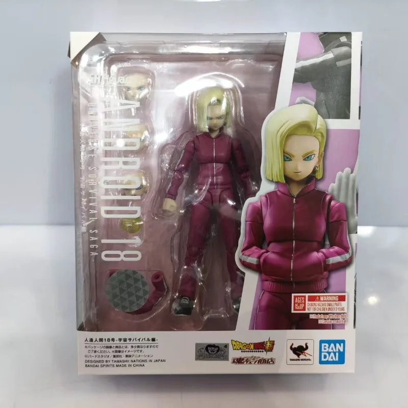 

Bandai Genuine Soul Limited SHF Dragon Ball Super Android No. 18 Space Survival Chapter Movable Model Figure Gift