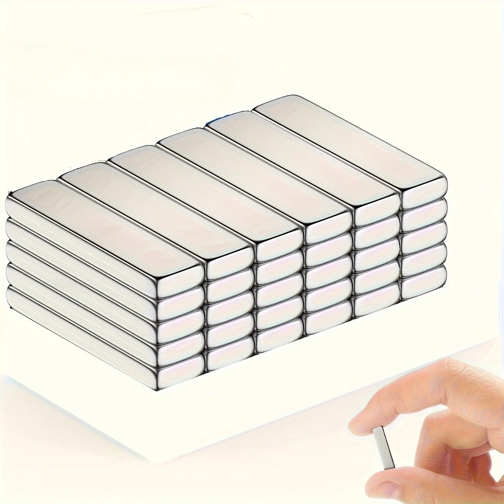 5PCS 30X10X3mm Rectangular Magnet, Long Bar Magnet, Micro Magnet. Suitable for Science, Tool Libraries, Laboratories, Lockers, A