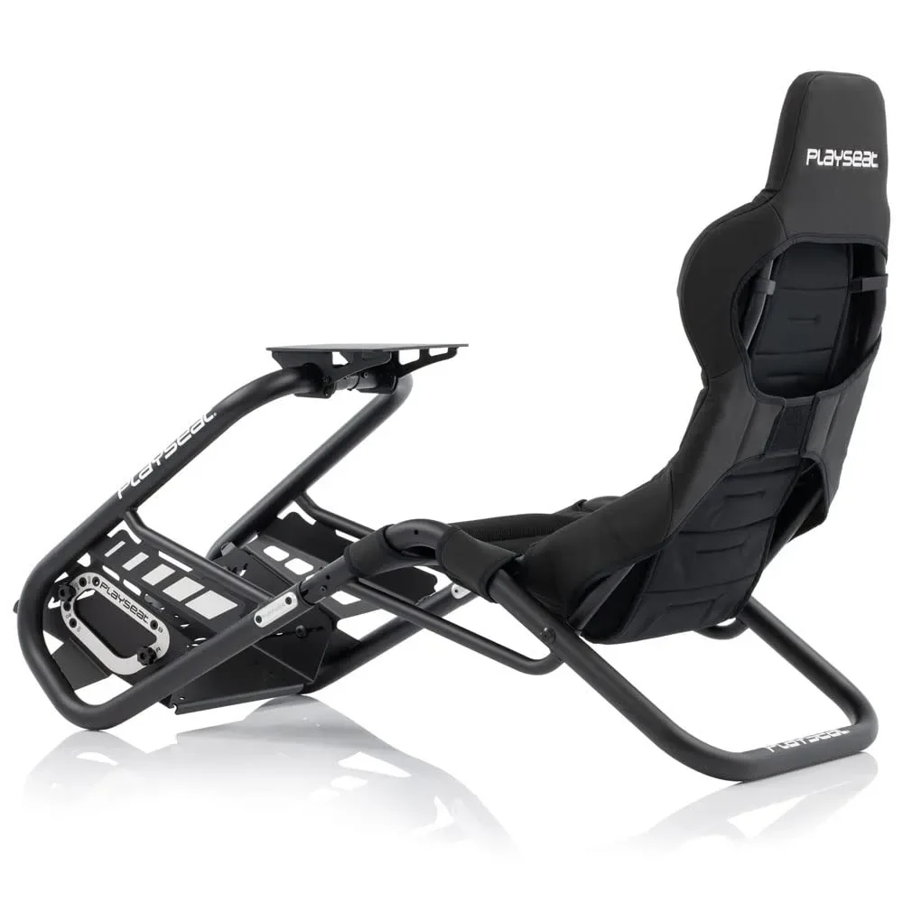 Popular.Trophy Sim Racing Cockpit عالي الأداء مع جميع عجلات التوجيه والدواسات الموجودة في السوق يدعم الكمبيوتر ووحدة التحكم باللون الأسود #5