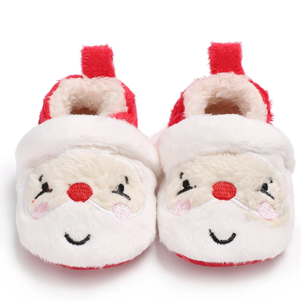 1 زوج أحذية الشتاء الطفل لينة القطن الرضع الوليد الجوارب طفل Prewalker عيد الميلاد أحذية للبنين بنات 13 سنتيمتر #1