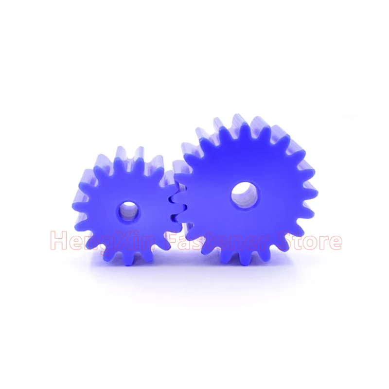 1PCS Blue Nylon Spur Gear 1.5M 1.5 Module 12/13/14/15/16/17/18/19/20/21/22/23/24/25/26-120 Teeth Plastic Flat Cylindrical Gear