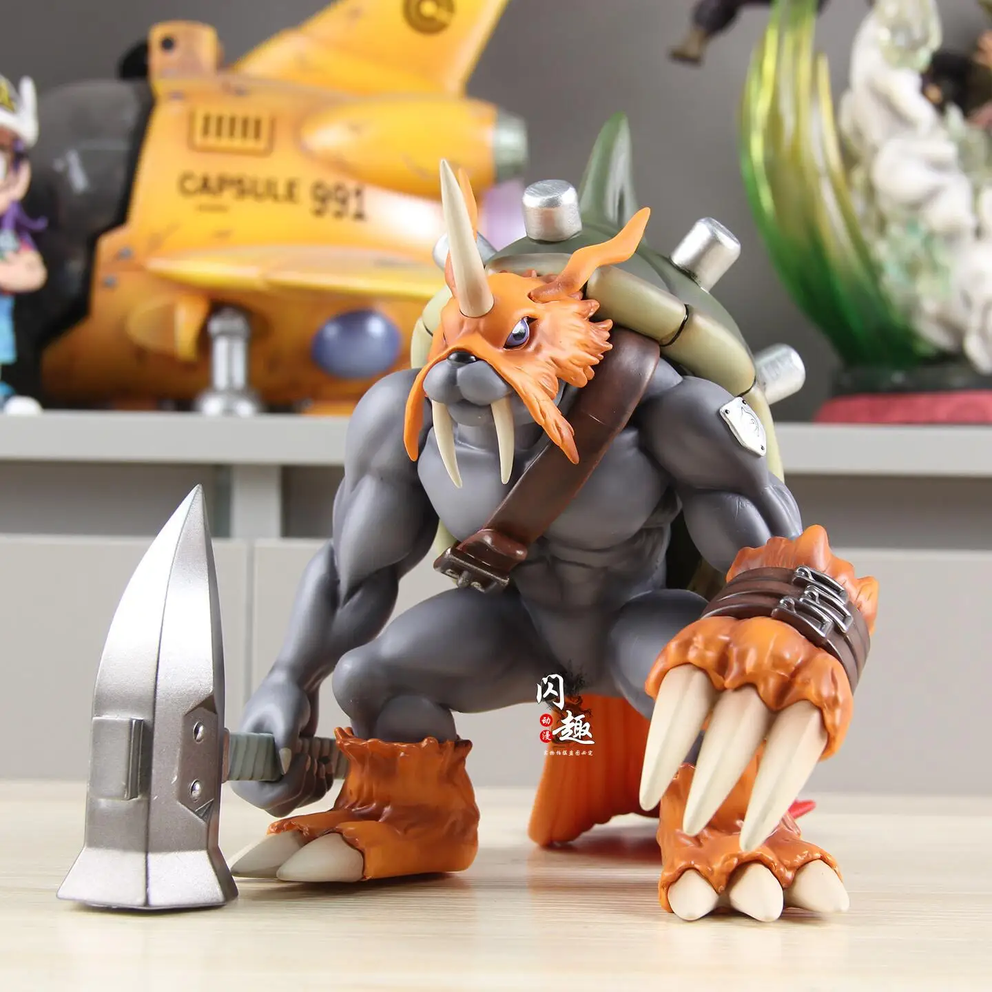 

Digimon Adventure Zudomon Anime Figure Garurumon Action Figurine Statue Collection Model Decoration Doll Toys Kids Birthday Gift