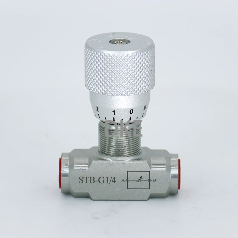 

STB-G1/4 STB-G3/8 STB-G1/2 STB-G3/4 STB-G1 40Mpa Hydraulic Flow Control Valve With Scale Bi Directional