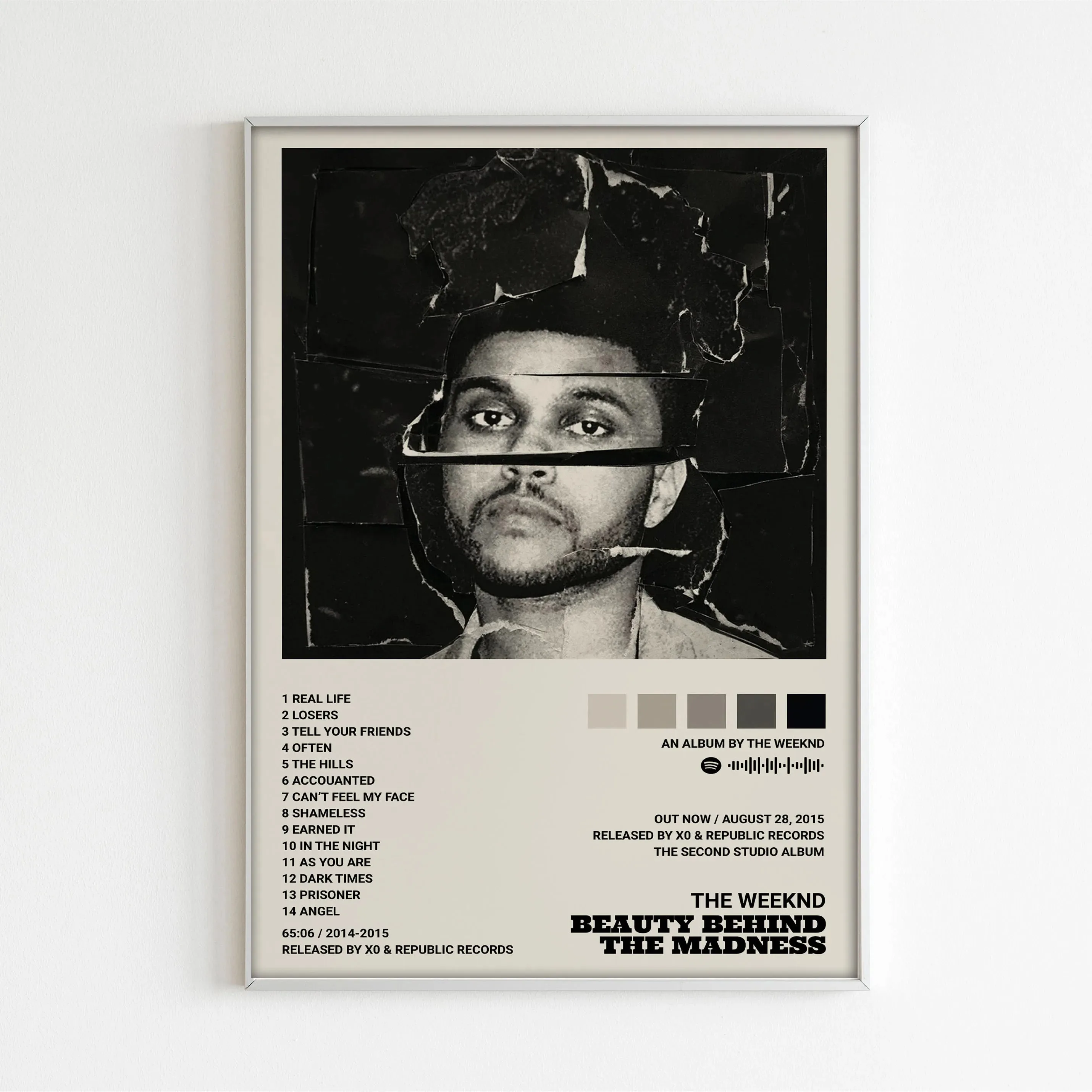 Music Album Star The Weeknd Hip Hop Print Posters For Living Room Canvas Painting Art Home Decoration Wall Decor Picture Gift