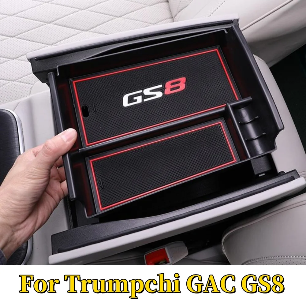 

For Trumpchi GAC GS8 2nd Gen 2024 2023 Car Center Console Organizer Storage Armrest Storage Box Auto Styling Accessories