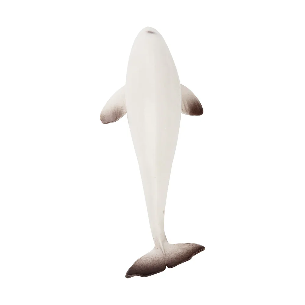 Toymany Simulation Beluga Whale Ocean Animal Model Toy Mini Figures Dolls Action Figurines Toys Children Gift Cake Decoration