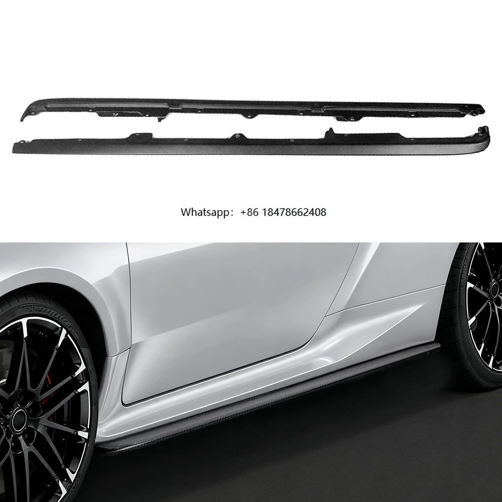 

New Arrival Matte Carbon Fiber T Style Side Skirts for Gr Yaris Gen 2 Body Kits Side Skirts