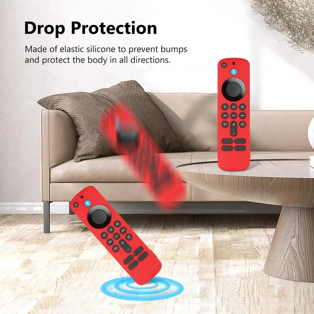 Silicone Remote Control Protective Cover For Fire TV Stick HD/4K Glow-in-the-Dark Anti-Drop Dustproof Case TV Accessories view 4