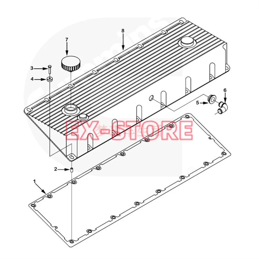 4071224，Filler Cap Cummins Diesel Engine M11，QSM11，ISM11