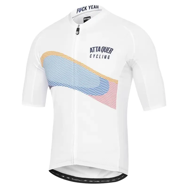 ATTAQUER ALL DAY SCOPE ciclismo JERSEY uomo New in bianco e nero bike racing wear camicia da equitazione su strada abbigliamento da allenamento MTB