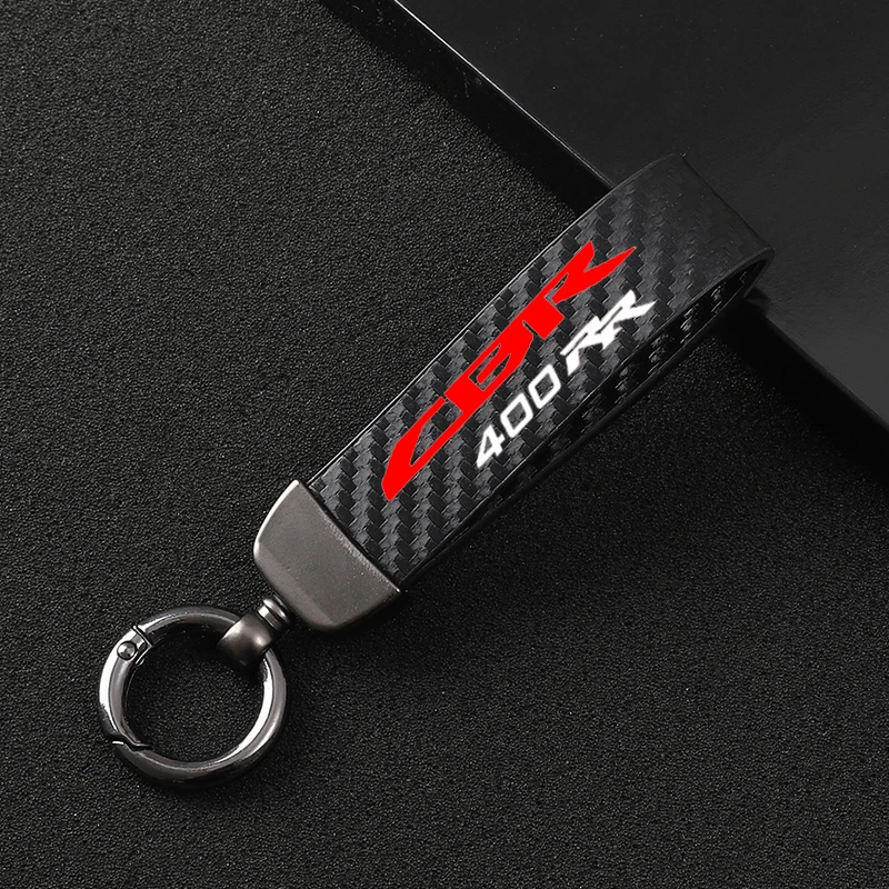 High-Grade Leather Motorcycle keychain Horseshoe Buckle Jewelry for  HONDA CBR400RR nc29 nc23 CBR 400 RR CBR400 CBR29 1990 1991