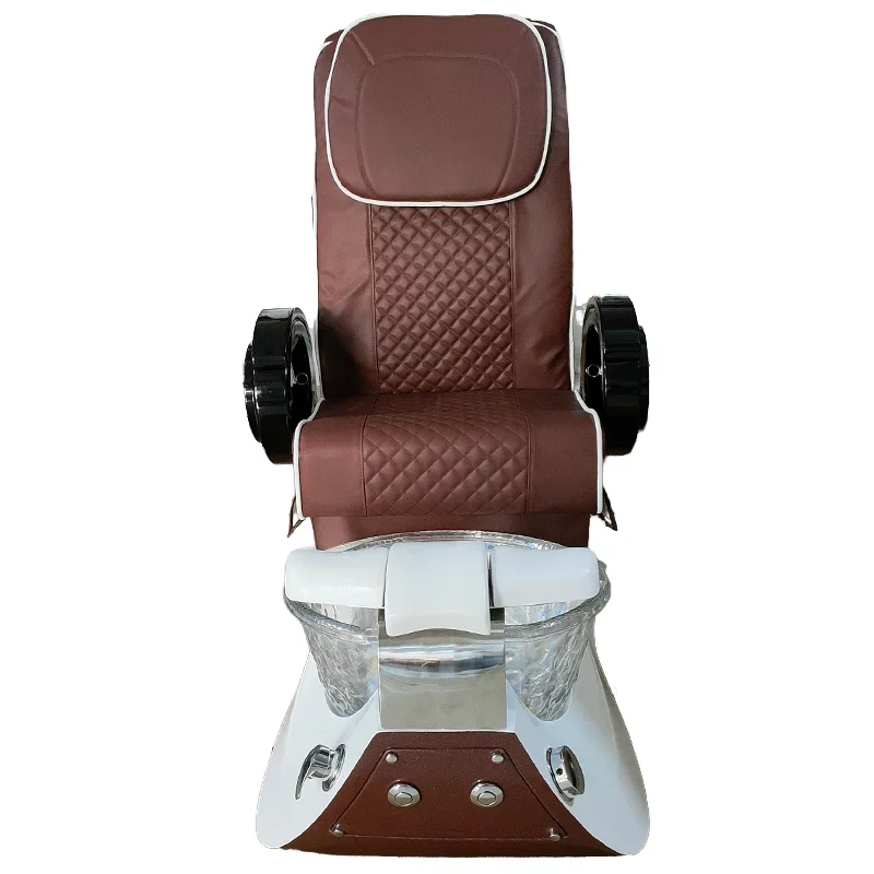 Nail Salon Foot Spa Chair Pink  Pedicure Spa Chair Luxury Foot Spa Chair With Back Massage