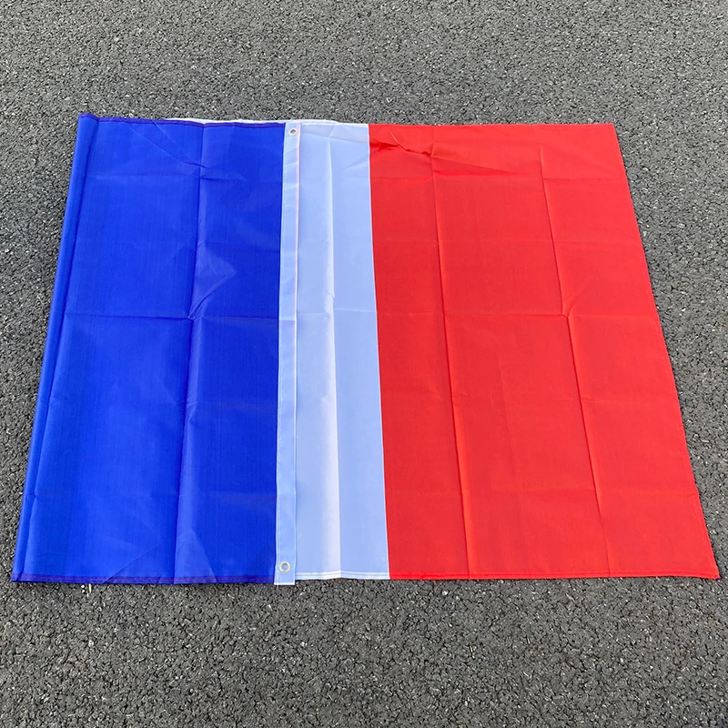 aerlxemrbrae 60*90 سنتيمتر/90*150 سنتيمتر فرنسا معلقة أزرق أبيض أحمر fra fr الفرنسية البوليستر راية الديكور العلم الفرنسي #4