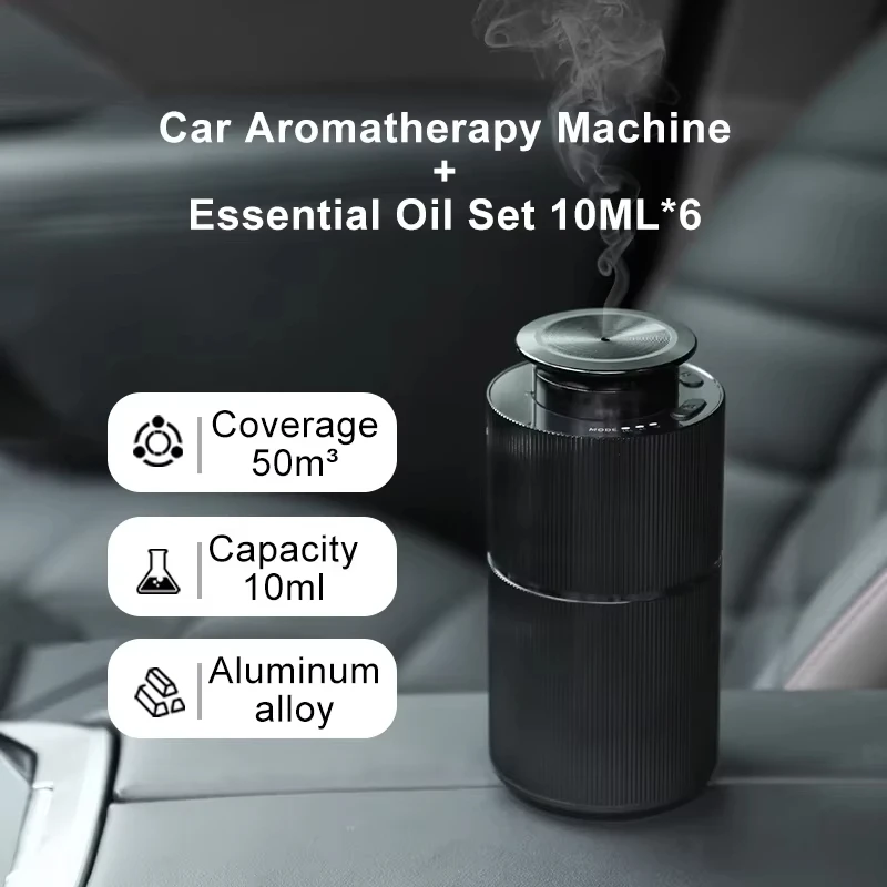 

NAMSTE Car Aromatherapy Box USB Charging Aromatherapy Diffuser Aluminium Alloys Essential Oil Aromatic Diffuser Air Freshener