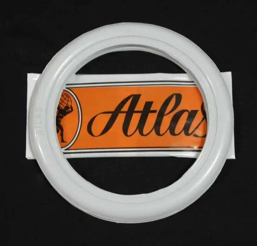 

For Atlas Tire Side 10 ''12'' 13 ''14'' 15 ''16'' 17 ''Rim White Wall Topper 4 Piece Set Auto Car Rubber Ring