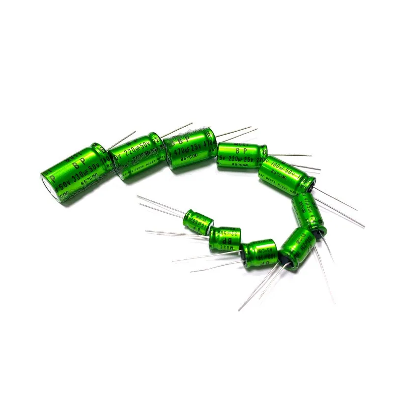 10PCS BP Non-Polar Audio Electrolytic Capacitors 16V / 25V / 50V – 10/22/47/100/220/330µF