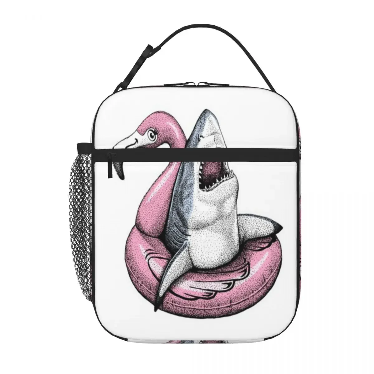 Bestselling Pool Shark - Ahhh Time To Relax Handheld School Lunch Bag Classroom Meal Commuter Lunch Bag