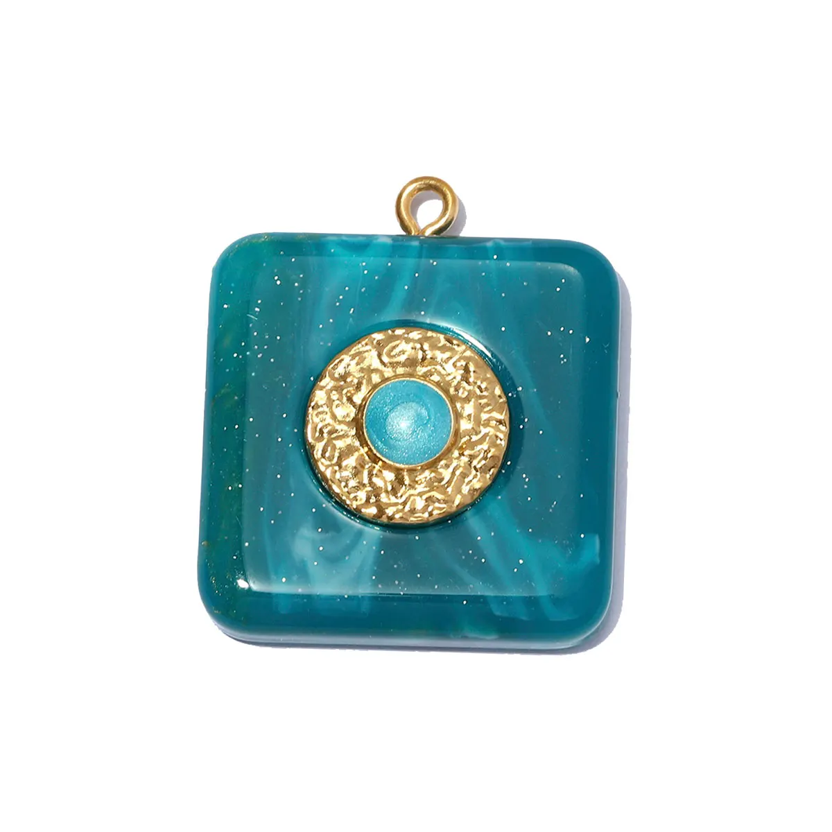 

3Pcs/Lot Stainless Steel Square Charms Waterdrop Resin Pendants For DIY Making Necklace Earrings Jewelry Accessory Wholesale