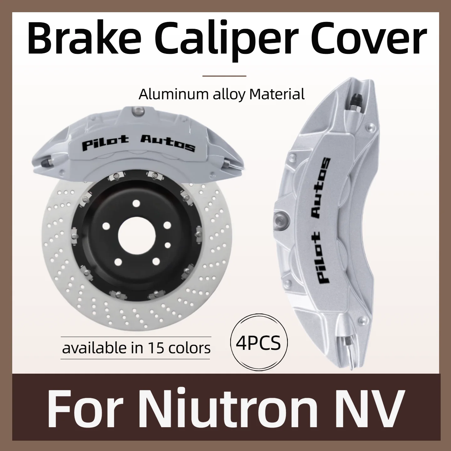 Pilot Autos For Niutron Nv Car Brake Caliper Cover Front Rear Aluminum Alloy Kit