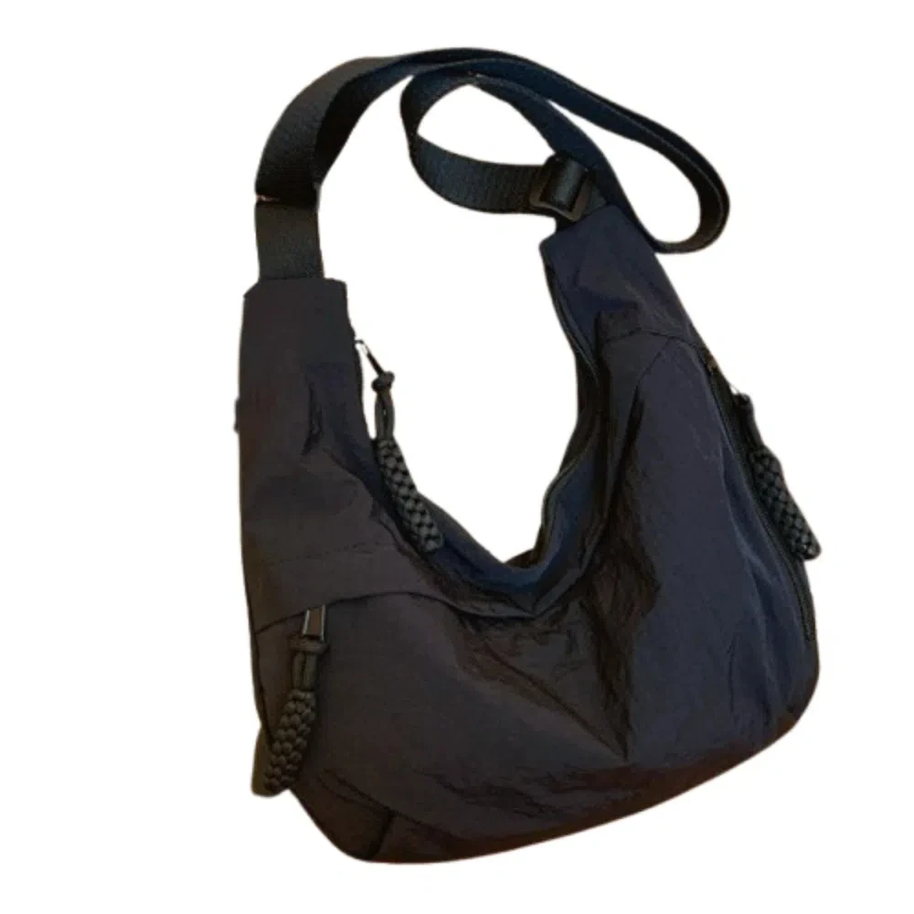 

Fashion Large Capacity Women Shoulder Bag Casual Nylon Messenger Bag Korea Solid Color Crossbody Tote Summer