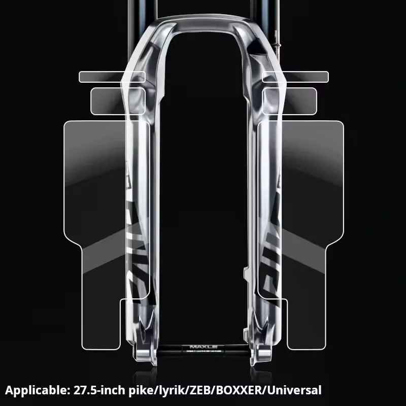 TPU Klare Schutzfolie für Vordergabel Fahrradschutz Aufkleber Kratzfeste Transparente Folie Mountainbike-Aufkleber MTB