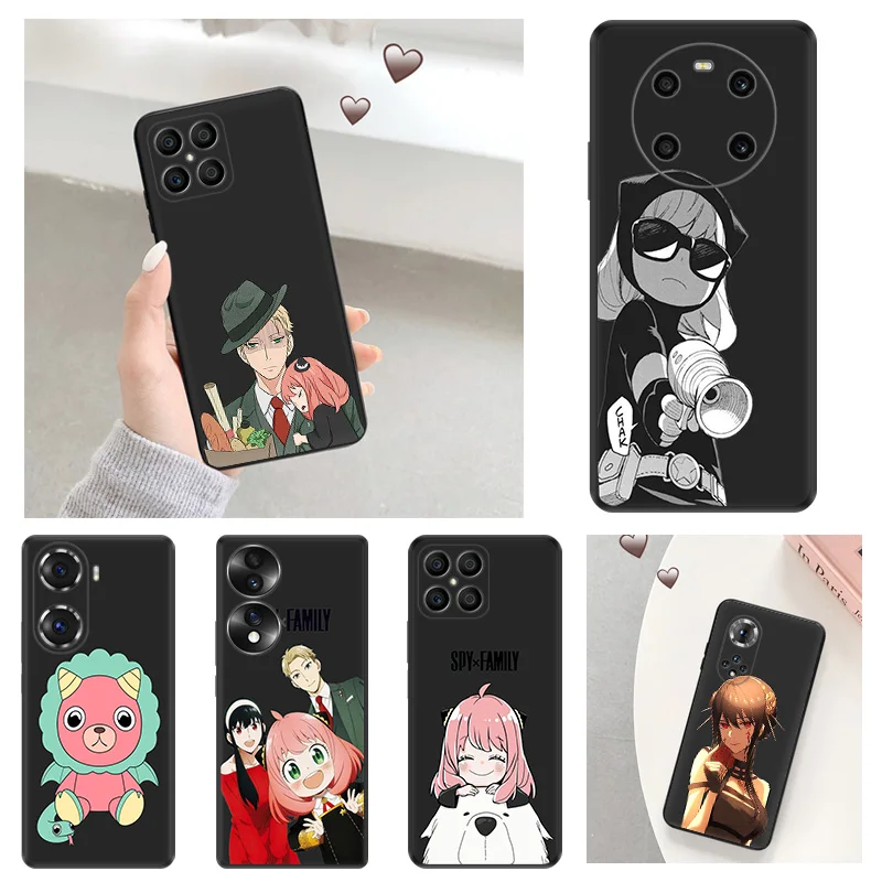 Soft Anti-Drop Phone Case For Honor X7b X6 70 90 X8 b X9A X9B Magic5 Pro X8A 8X Anime Spy × Family Pixel 8A 7A 6A 6 7 8 Cover