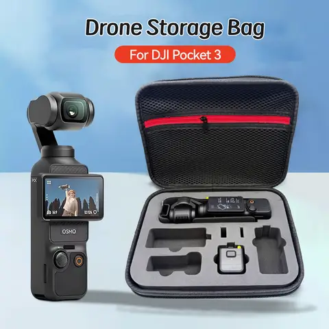 Étui de transport rigide en EVA pour DJI Pocket 3, sac de rangement protecteur avec poignée et sangle, accessoires pour caméra d'action