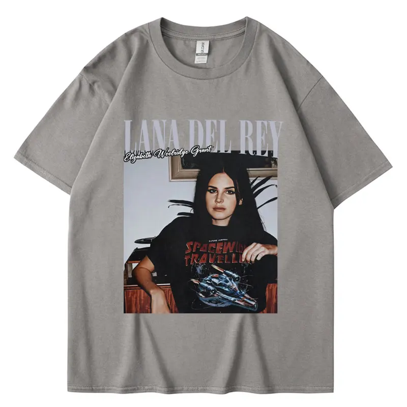 New Lana Del Rey Graphic Print T Shirt Fashion Vintage Hip Hop Streetwear Men Women Cotton Oversized T-shirt Trendy Short Sleeve