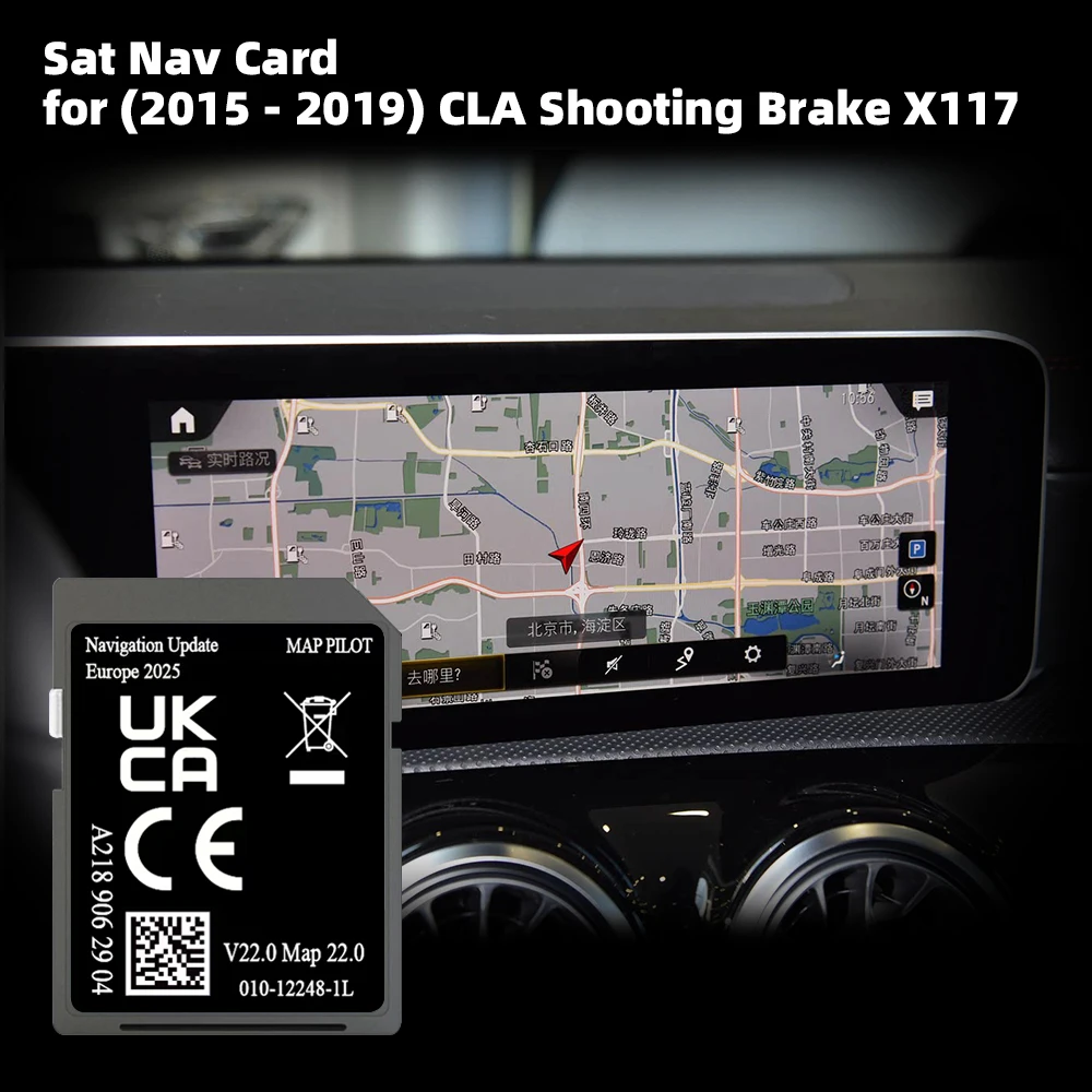 

Suitable with for Mercedes CLA from 2015 Version Shooting Brake Car Navigation 32GB SD GPS Card