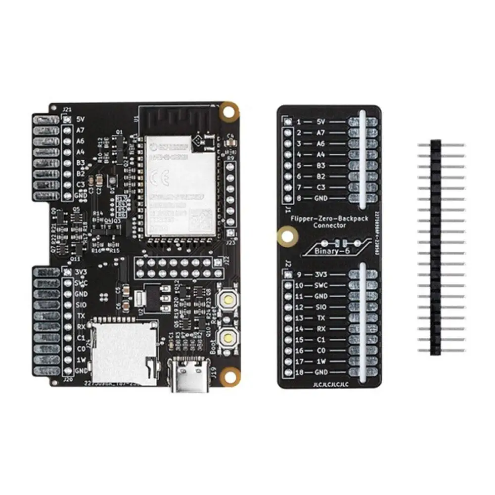 For Flipper Zero Wifi Backpack ESP32 Internal Antenna Kit Comes With Female SMA Jack And Male SMA Antenna 3D Printed Case