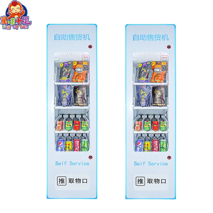 factory custom self services mini french fries vending machine for foods and drinks