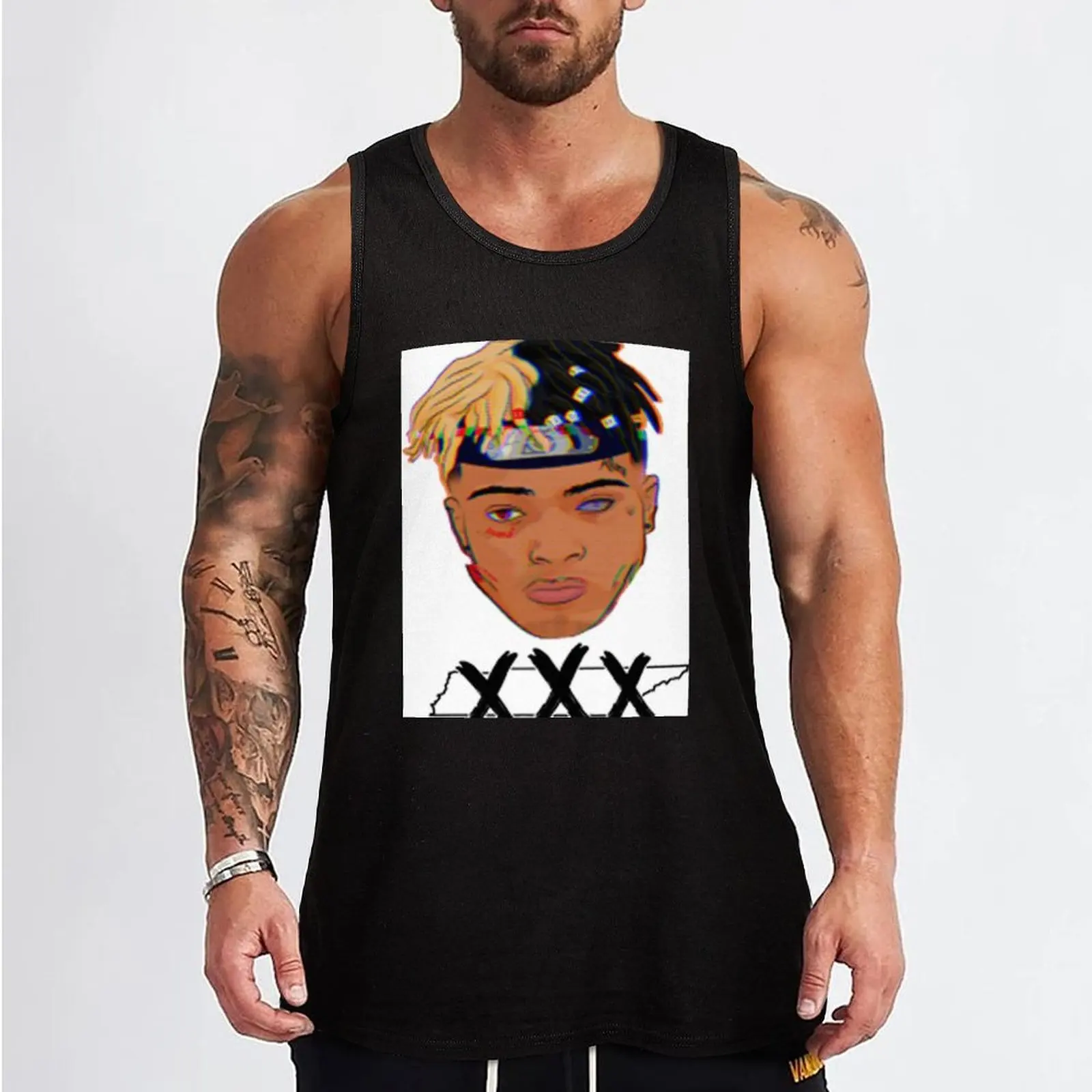 XXXtentaction Tank Top mens gym clothes anime Men's vest